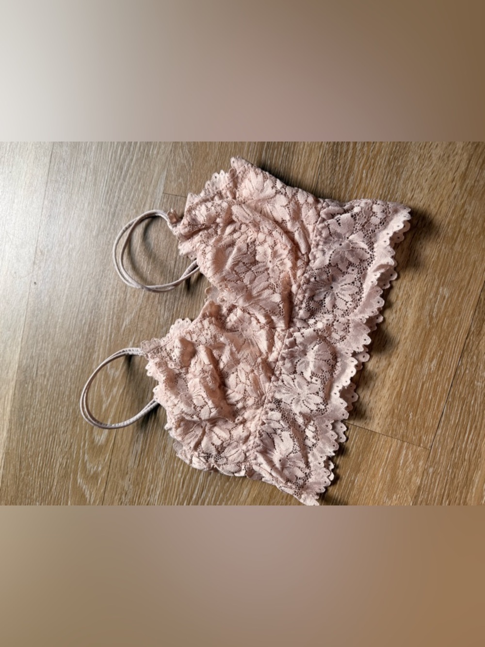 Lace Bralette in Blush Pink